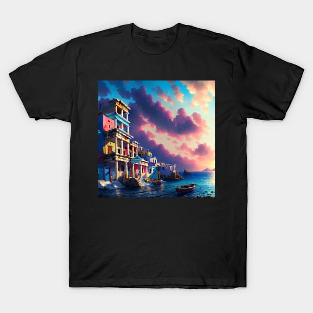 Ancient City Painting T-Shirt by Trip Tank